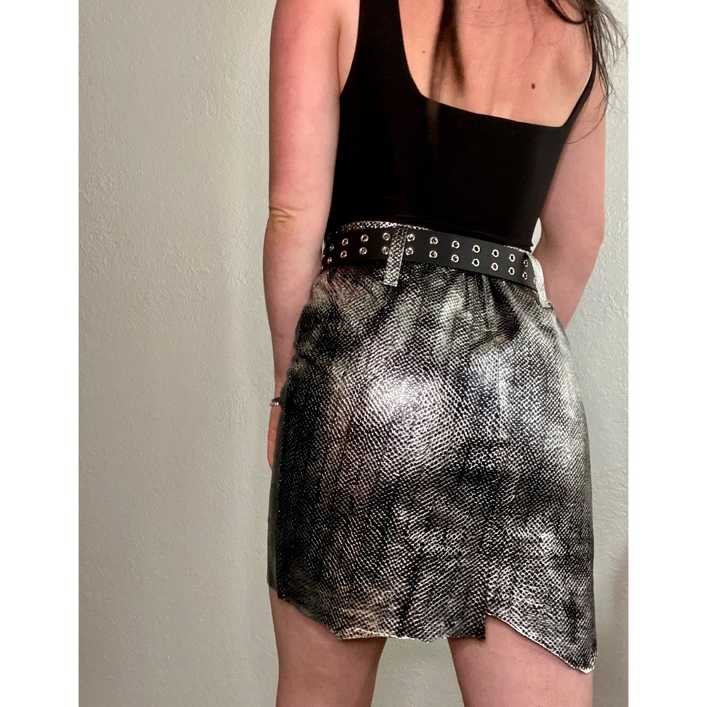 NWT vintage raw edge Chromestar skirt - Picture 3 of 7